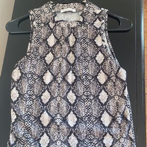 Snake skin top